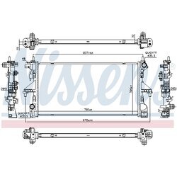 Chladič motora NISSENS 606756 - obr. 5