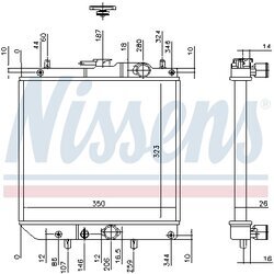 Chladič motora NISSENS 61748 - obr. 5