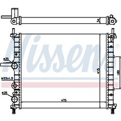 Chladič motora NISSENS 61786 - obr. 4