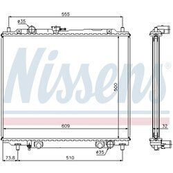 Chladič motora NISSENS 62852 - obr. 4