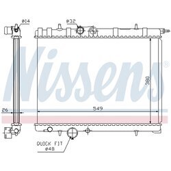 Chladič motora NISSENS 63697 - obr. 5