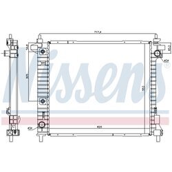 Chladič motora NISSENS 69094