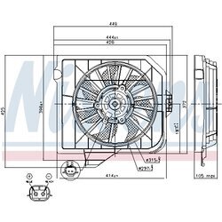 Ventilátor chladenia motora NISSENS 85091 - obr. 5
