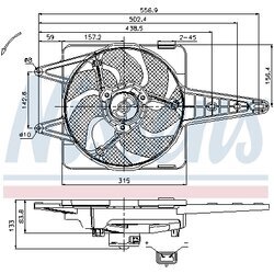 Ventilátor chladenia motora NISSENS 85341 - obr. 5