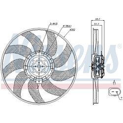 Ventilátor chladenia motora NISSENS 85728 - obr. 5