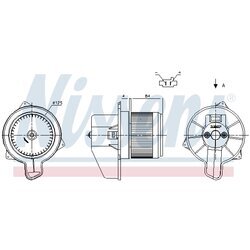 Vnútorný ventilátor NISSENS 87306 - obr. 5