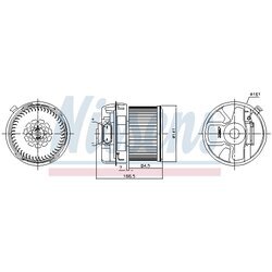 Vnútorný ventilátor NISSENS 87352 - obr. 5