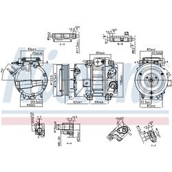 Kompresor klimatizácie NISSENS 890917