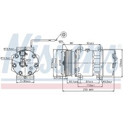Kompresor klimatizácie NISSENS 89125 - obr. 4
