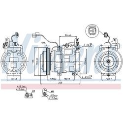 Kompresor klimatizácie NISSENS 89512 - obr. 8