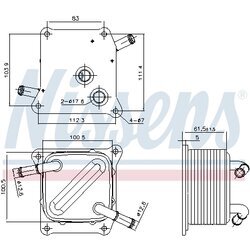 Chladič oleja automatickej prevodovky NISSENS 91289 - obr. 4