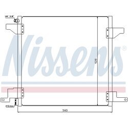 Kondenzátor klimatizácie NISSENS 94390 - obr. 1