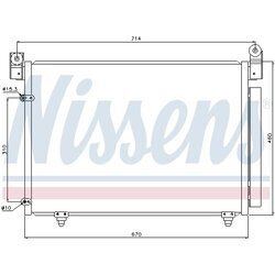 Kondenzátor klimatizácie NISSENS 94933 - obr. 1
