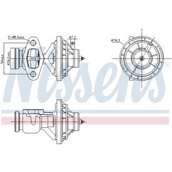 EGR ventil NISSENS 98390