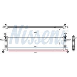 Chladič motora NISSENS 606915 - obr. 4