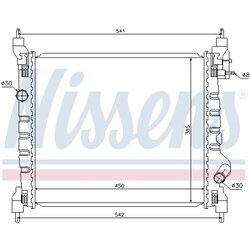 Chladič motora NISSENS 61679 - obr. 5