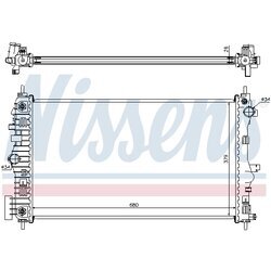 Chladič motora NISSENS 630715 - obr. 4