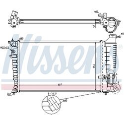 Chladič motora NISSENS 63585A