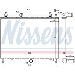 Chladič motora NISSENS 636008