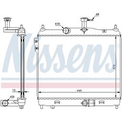 Chladič motora NISSENS 67512 - obr. 5