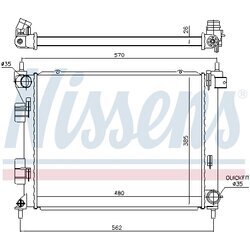 Chladič motora NISSENS 67616 - obr. 4