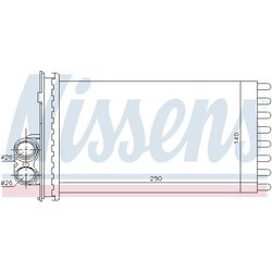 Výmenník tepla vnútorného kúrenia NISSENS 71154 - obr. 5