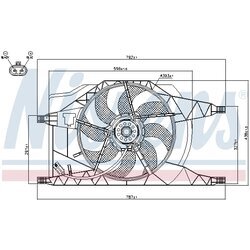 Ventilátor chladenia motora NISSENS 85258 - obr. 5