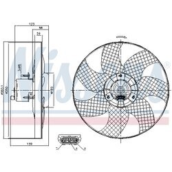 Ventilátor chladenia motora NISSENS 85542 - obr. 5