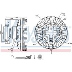 Spojka ventilátora chladenia NISSENS 86089 - obr. 5