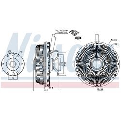 Spojka ventilátora chladenia NISSENS 86204 - obr. 5