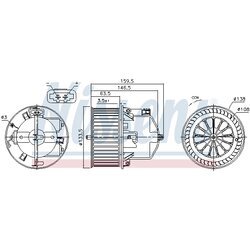 Vnútorný ventilátor NISSENS 87761 - obr. 5