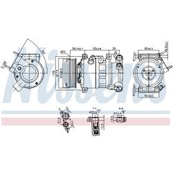 Kompresor klimatizácie NISSENS 890599
