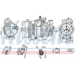 Kompresor klimatizácie NISSENS 890921 - obr. 5