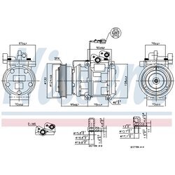 Kompresor klimatizácie NISSENS 89166 - obr. 4