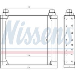 Chladič motorového oleja NISSENS 90535 - obr. 4