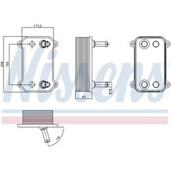 Chladič motorového oleja NISSENS 90735 - obr. 5