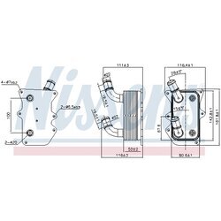 Chladič motorového oleja NISSENS 90919 - obr. 4