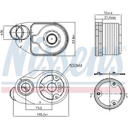 Chladič motorového oleja NISSENS 90932 - obr. 4