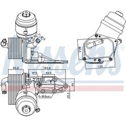 Chladič motorového oleja NISSENS 91424 - obr. 4