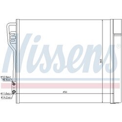 Kondenzátor klimatizácie NISSENS 940185 - obr. 1