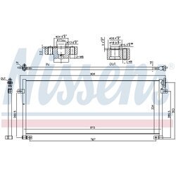 Kondenzátor klimatizácie NISSENS 940493