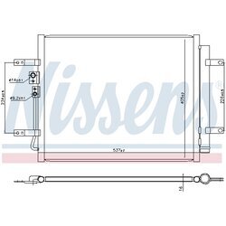 Kondenzátor klimatizácie NISSENS 940931
