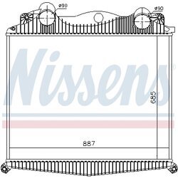 Chladič plniaceho vzduchu NISSENS 97015