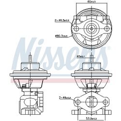 EGR ventil NISSENS 98477