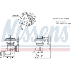 EGR ventil NISSENS 98496