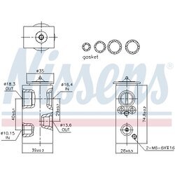 Expanzný ventil klimatizácie NISSENS 999345 - obr. 5