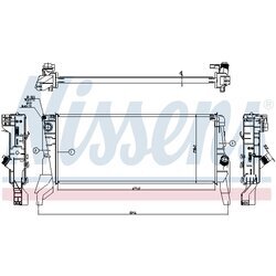 Chladič motora NISSENS 606562 - obr. 5