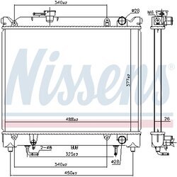Chladič motora NISSENS 606692 - obr. 5