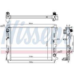 Chladič motora NISSENS 606845 - obr. 4