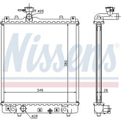 Chladič motora NISSENS 63014A - obr. 6